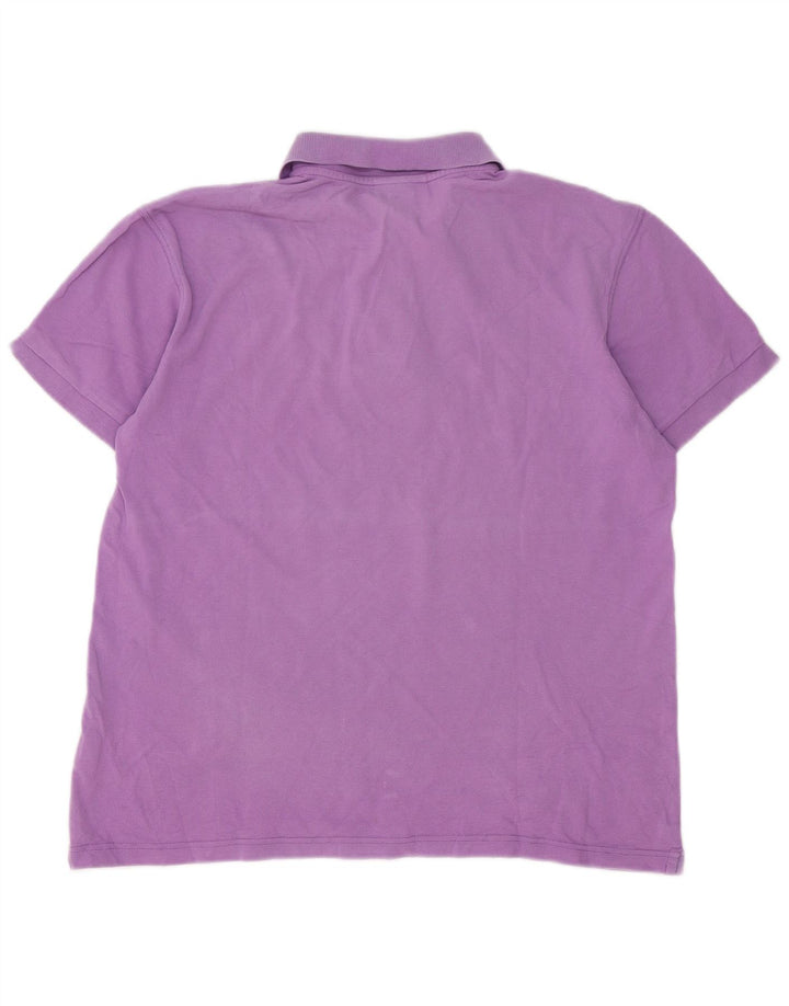 Marlboro Classics Mens Polo Shirt Medium Purple Cotton