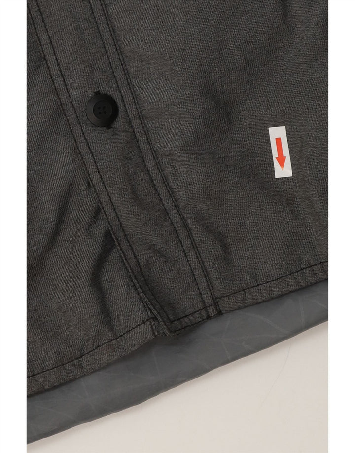 Nike Mens Hooded Windbreaker Jacket UK 36 Small Grey Colourblock Polyester