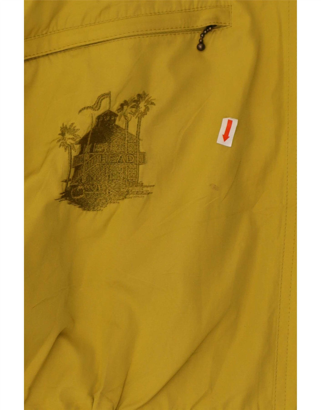 HEAD Womens Oversized Windbreaker Jacket UK 20 2XL Yellow