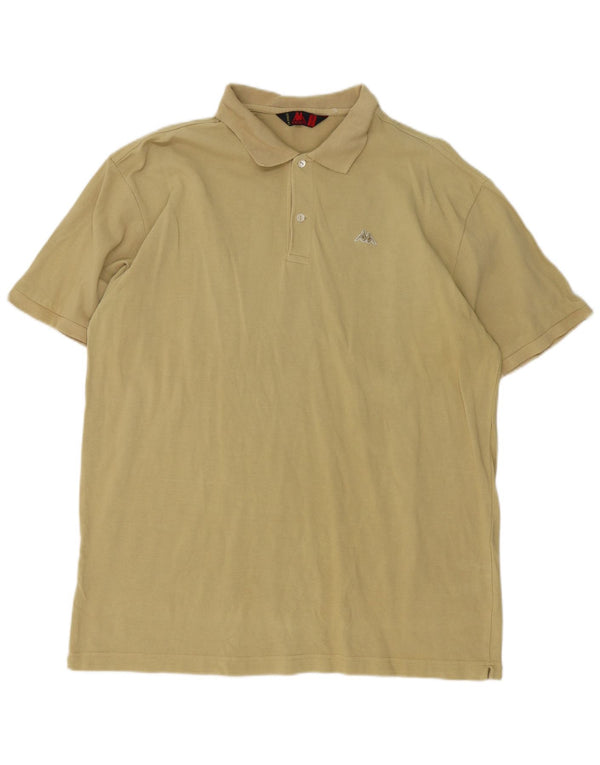 Kappa herre poloshirt 2XL beige bomuld