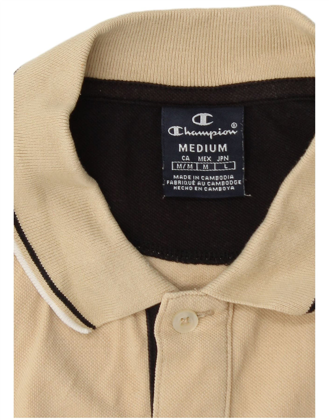 Polo da uomo CHAMPION Beige medio