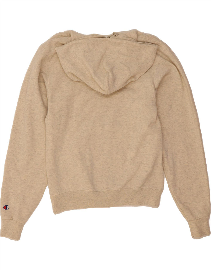 CHAMPION Mens Graphic Hoodie Jumper XS Beige Cotton Vintage Champion and Second-Hand Champion from Messina Hembry 