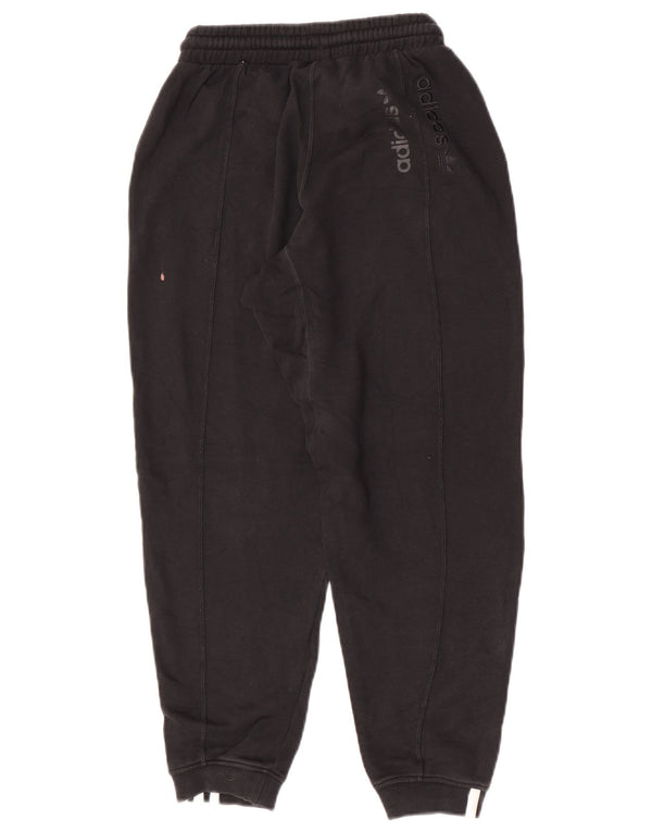 Adidas Mujer Chándal Pantalones Joggers UK 4 XS Negro Algodón