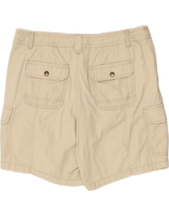 EDDIE BAUER Womens Cargo Shorts US 10 Large W34  Beige Cotton Vintage Eddie Bauer and Second-Hand Eddie Bauer from Messina Hembry 