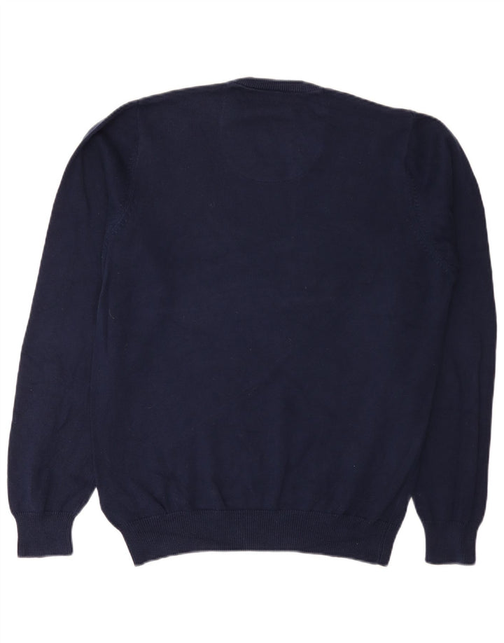 Marks & Spencer Herre Regular Fit V-hals sweater Medium Navy Blue