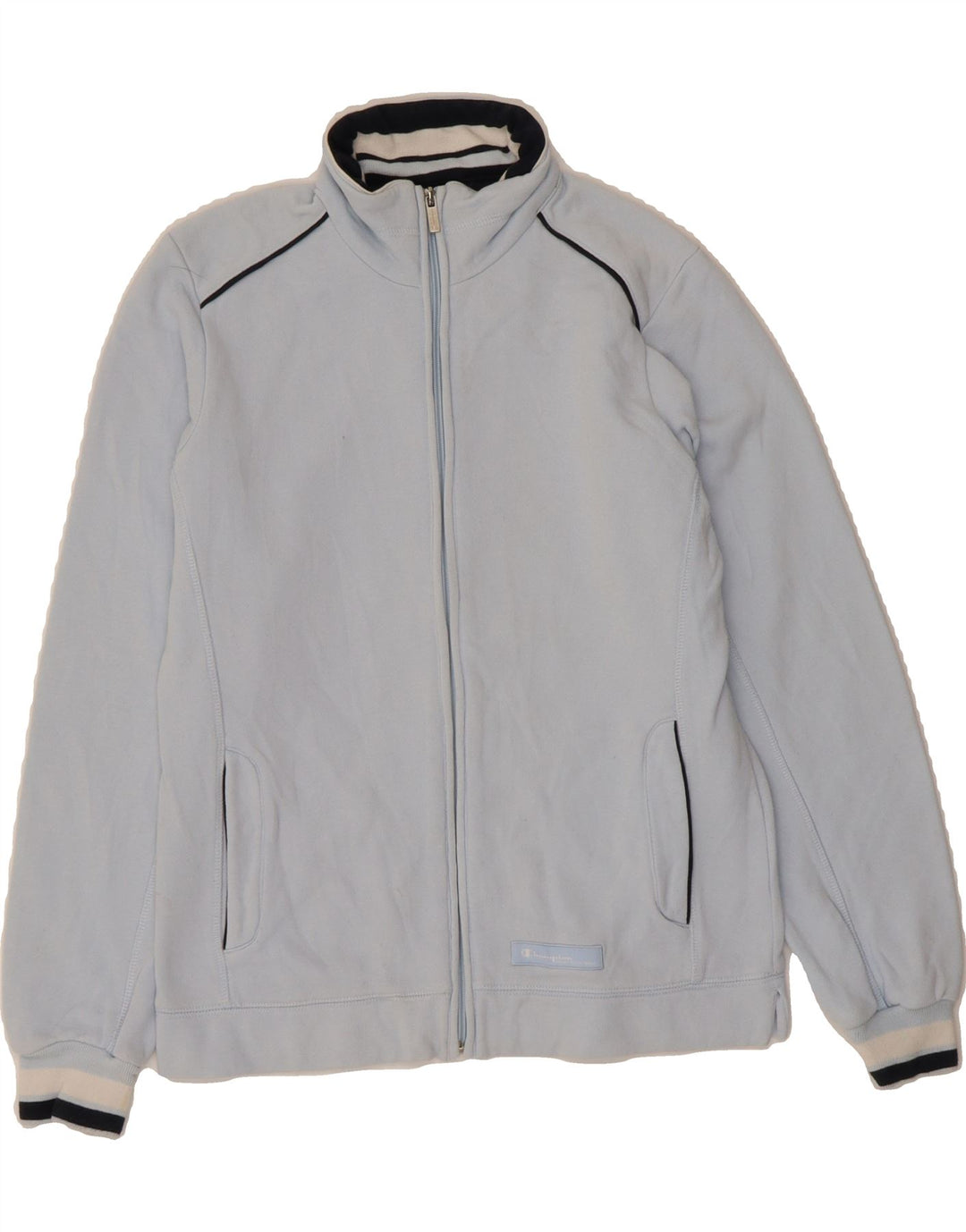 CHAMPION Womens Easy Fit Tracksuit Top Jacket UK 10 Small Blue Vintage Champion and Second-Hand Champion from Messina Hembry 