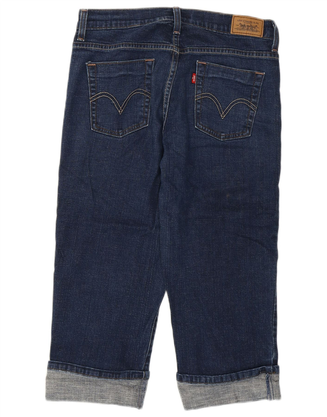 Levi's Womens 515 Capri Jeans US 6 Medium W28 L19 Blue Cotton