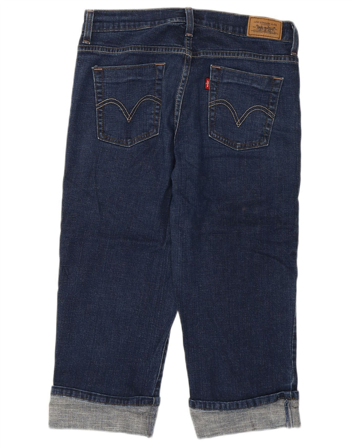 Levi's Womens 515 Capri Jeans US 6 Medium W28 L19 Blue Cotton