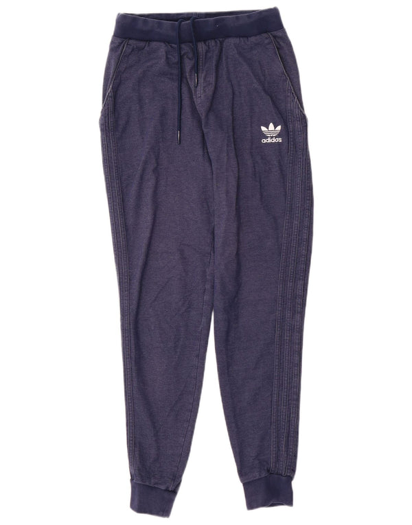 Adidas Pantalon de survêtement pour homme en coton bleu marine Taille S