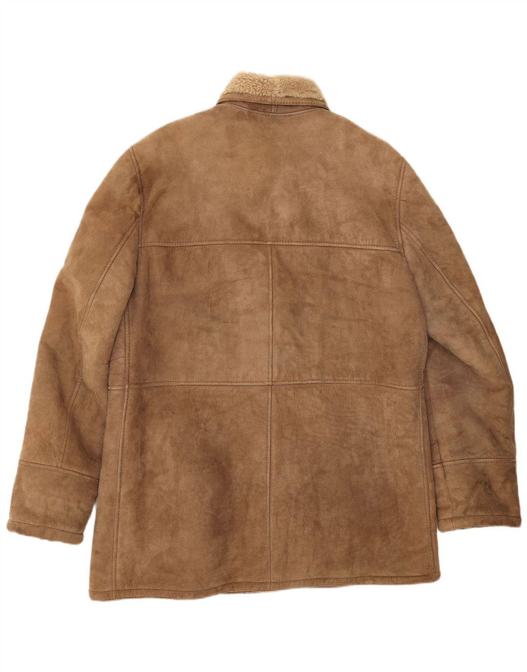Everest Mens Shearling Jacket IT 54 2XL Beige