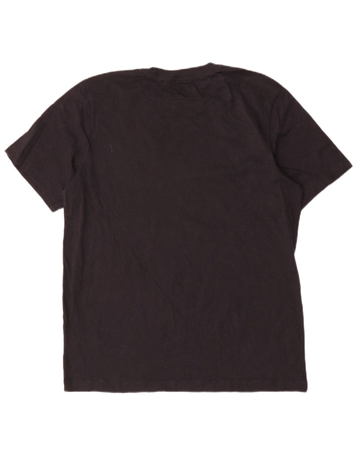 Nike Mens T-Shirt Top Large Black Cotton