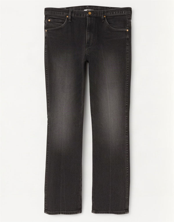 Wrangler Mens Straight Jeans W33 L32 Cinza Algodão