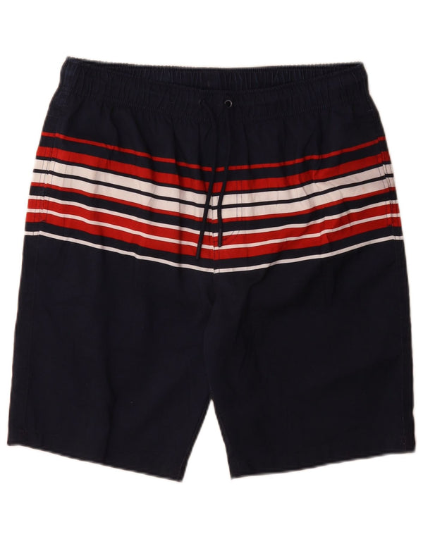 Marks & Spencer Badeshorts til mænd Medium marineblå stribet polyester