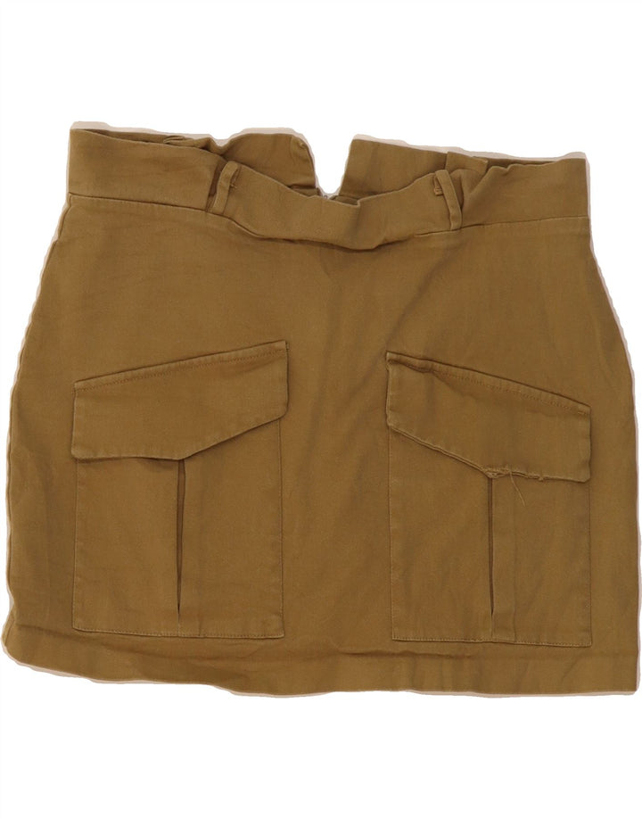 ZARA Womens Mini Skirt  XL W36 Beige Vintage Zara and Second-Hand Zara from Messina Hembry 