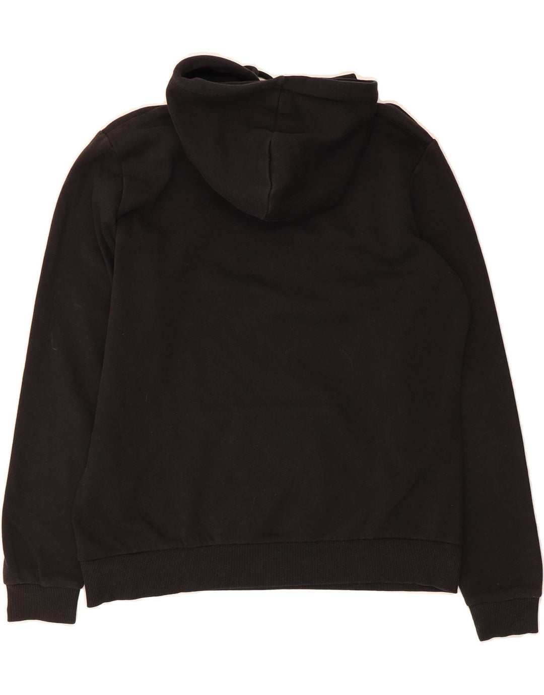 PUMA Womens Oversized Graphic Hoodie Jumper UK 14 Medium Black Vintage Puma and Second-Hand Puma from Messina Hembry 