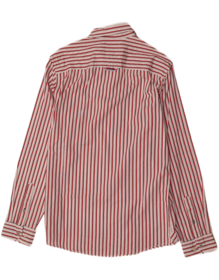 Crew Clothing Mens Shirt Medium Red Striped Cotton