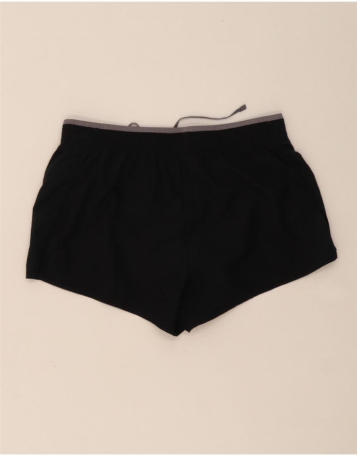 NIKE Womens Graphic Sport Shorts UK 14 Medium  Black Polyester Vintage Nike and Second-Hand Nike from Messina Hembry 