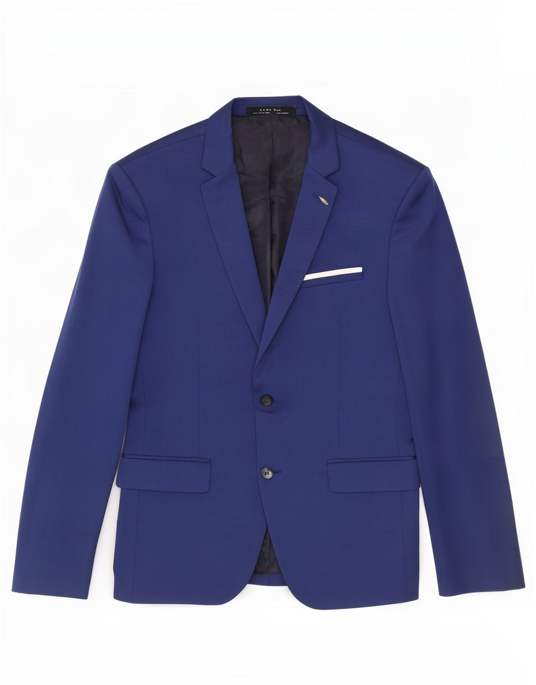 Jaqueta blazer masculina Zara com 2 botões EU 52 grande azul