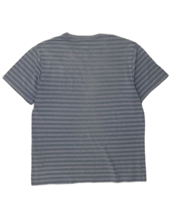 T-shirt standard da uomo Levi's Top in cotone gessato blu piccolo