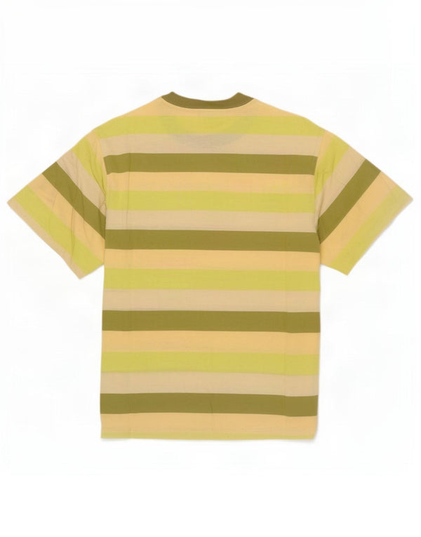 Rodrigo Mens Loose Fit T-Shirt Top IT 50 Medium Green Striped Cotton