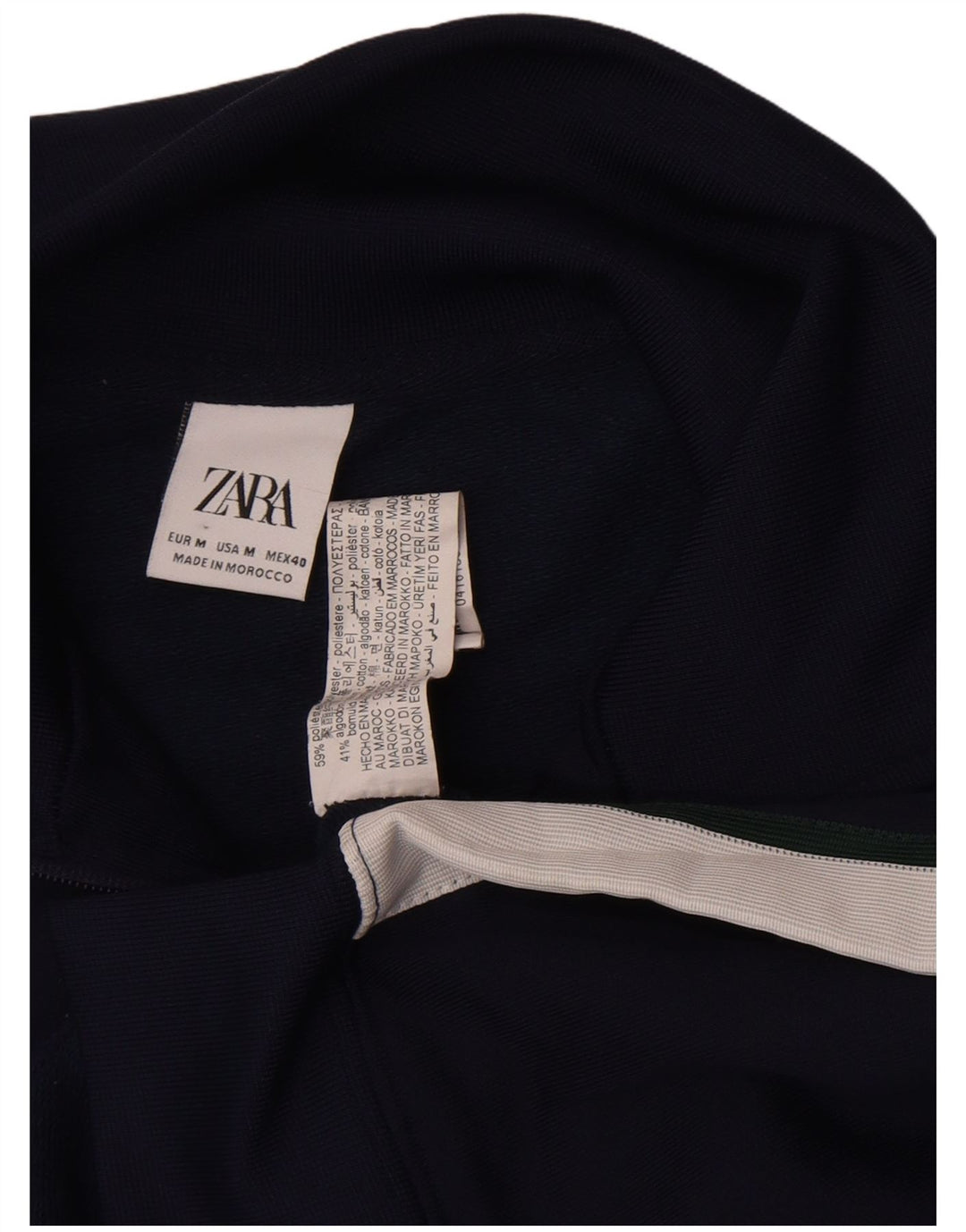 Zara Træningsdragt til mænd Topjakke Medium Marineblå Colourblock Polyester