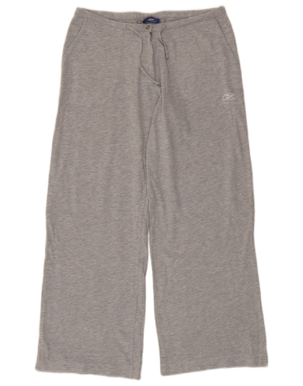 Reebok Womens Tracksuit Bukser med brede ben UK 12 Medium Grey Bomuld