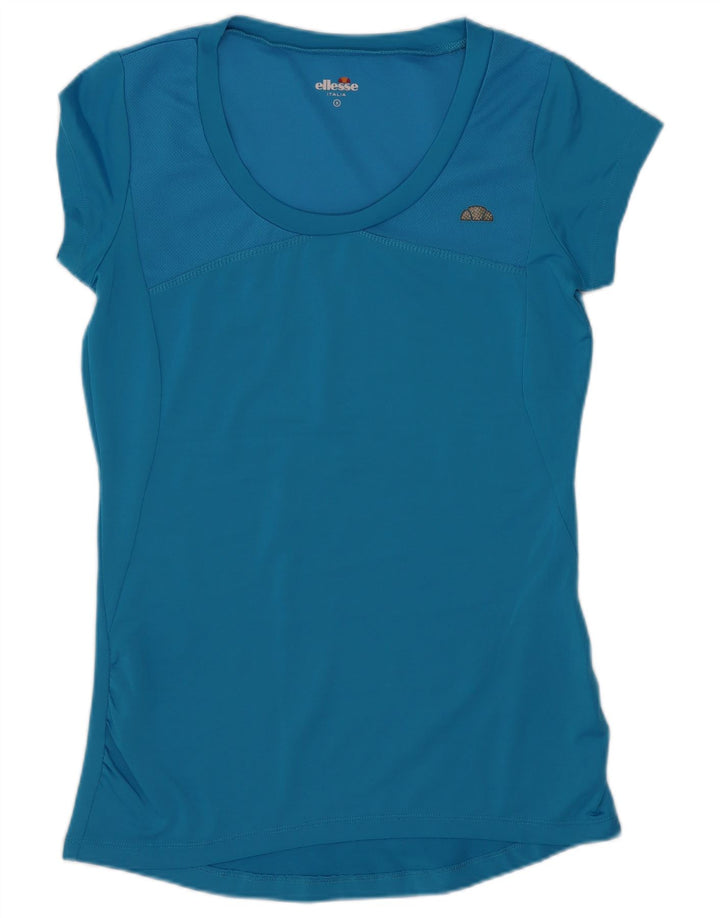 T-shirt da donna Ellesse Top UK 8 Small blu poliestere