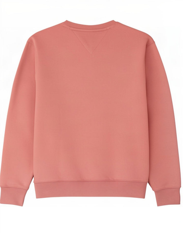 Tommy Hilfiger Herre Sweatshirt Jumper Large Pink Bomuld