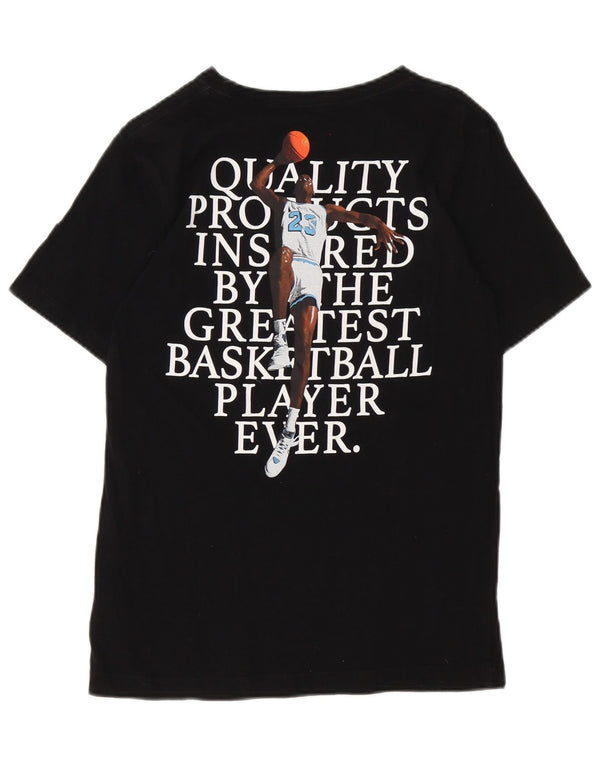 Jordan Boys Graphic T-Shirt Top 12-13 ετών μεγάλο μαύρο βαμβακερό