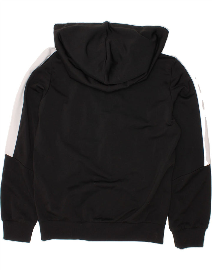 PUMA Boys Zip Hoodie Sweater 9-10 Years Black Colourblock Polyester Vintage Puma and Second-Hand Puma from Messina Hembry 