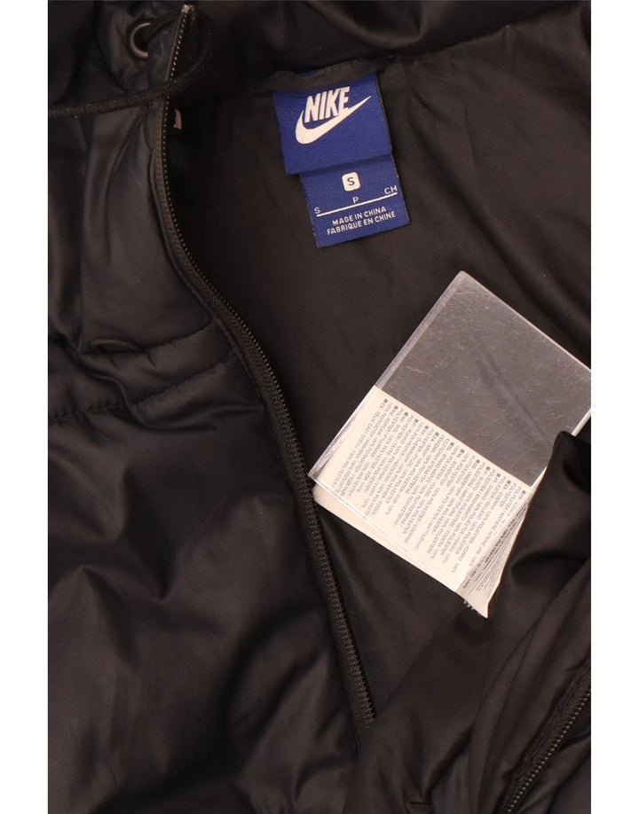 Nike Veste matelassée à capuche pour femme UK 10 Small Noir Polyester