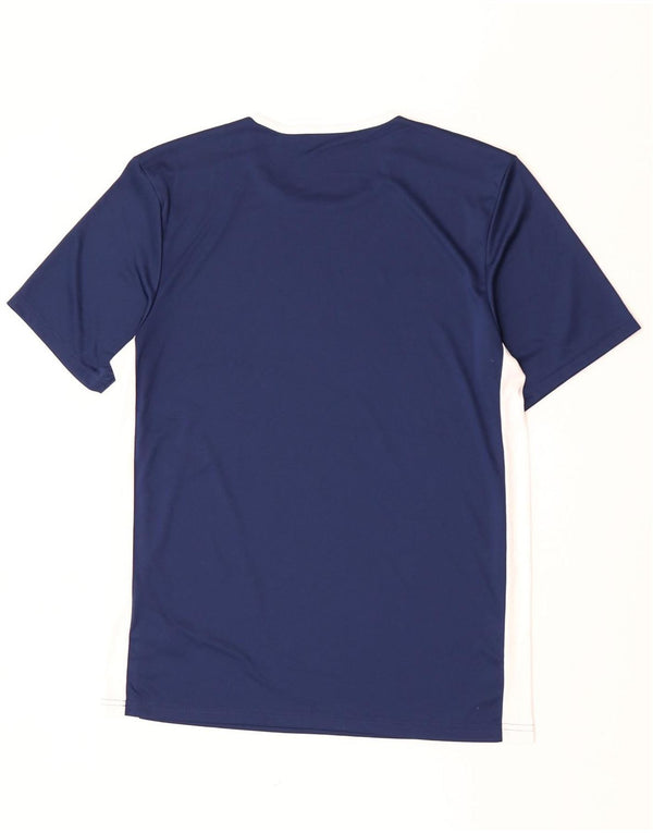 Adidas Mens Aeroready T-Shirt Top Large Navy Blue Colourblock Polyester