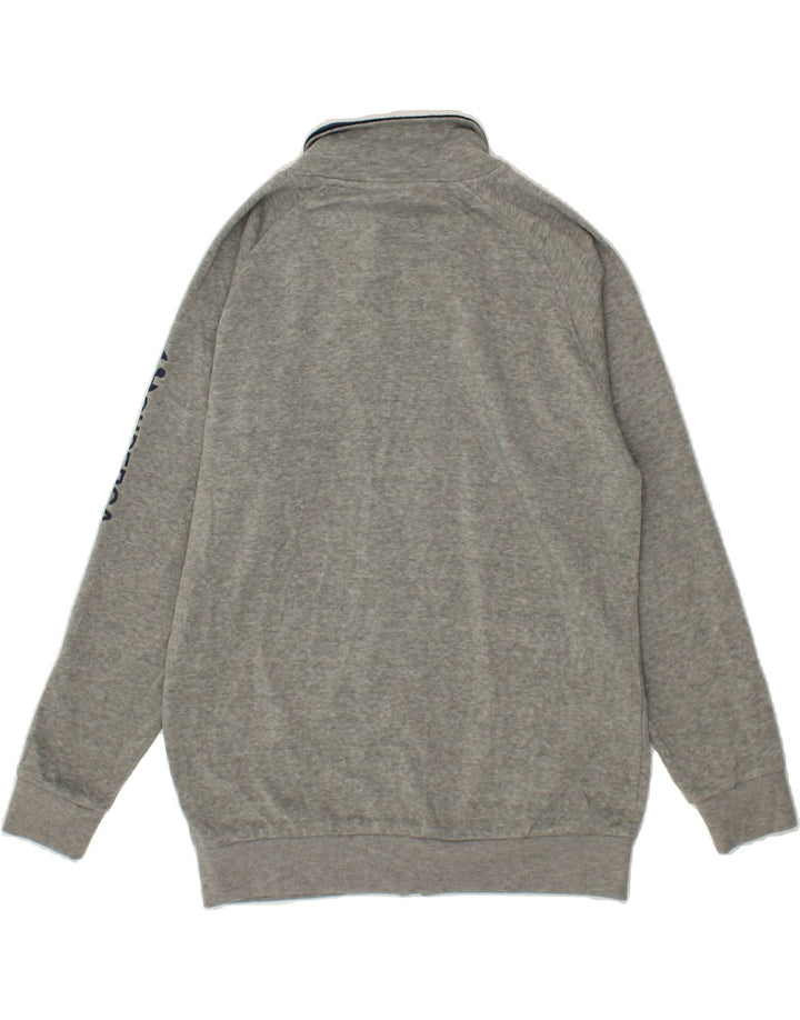 SUPERGA Mens Graphic Tracksuit Top Jacket Large Grey Polyester Vintage Superga and Second-Hand Superga from Messina Hembry 