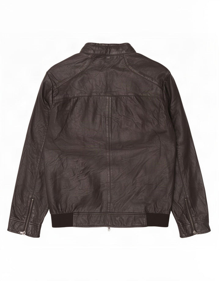 Giacca in pelle da uomo Liu Jo UK 42 XL Nera