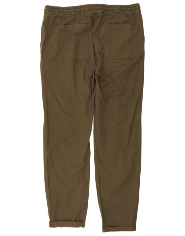Marks & Spencer Pantalones cónicos para hombre grande W38 L30 algodón caqui