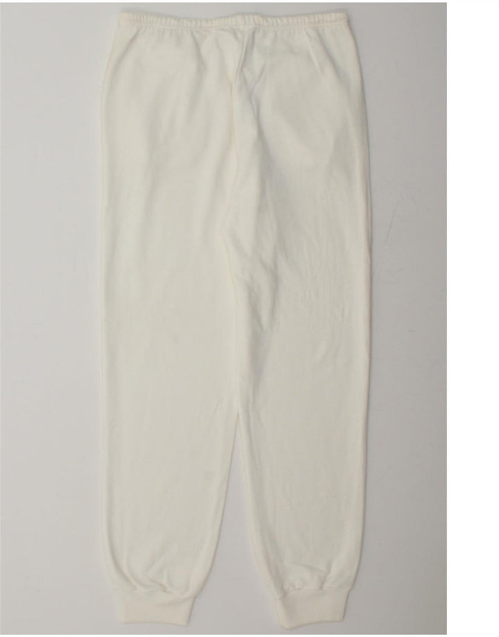 FILA Womens Tracksuit Trousers Joggers IT 44 Medium White Cotton Vintage Fila and Second-Hand Fila from Messina Hembry 