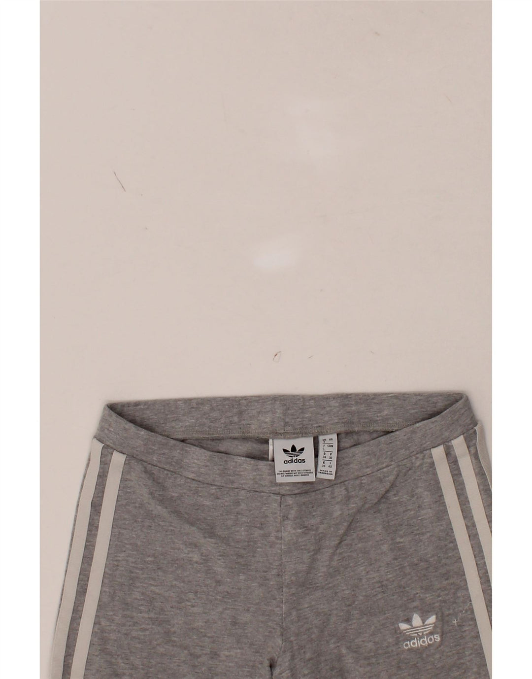 ADIDAS Womens Leggings UK 8 Small Grey Cotton Vintage Adidas and Second-Hand Adidas from Messina Hembry 