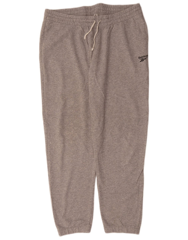 Reebok Pantalon De Survêtement Joggers XL Gris Moucheté Coton Homme