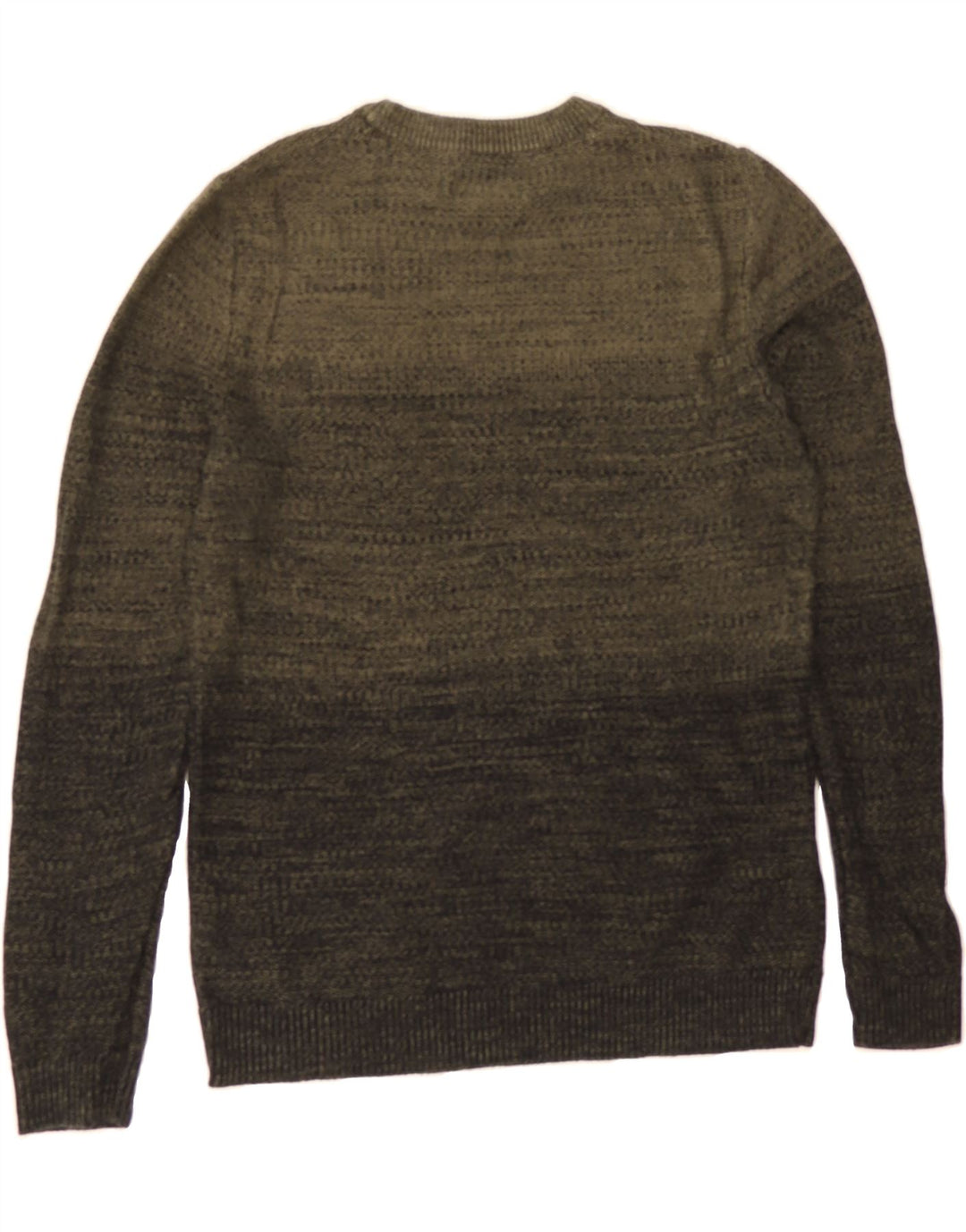 JACK & JONES Mens Crew Neck Jumper Sweater Medium Khaki Cotton Vintage Jack & Jones and Second-Hand Jack & Jones from Messina Hembry 
