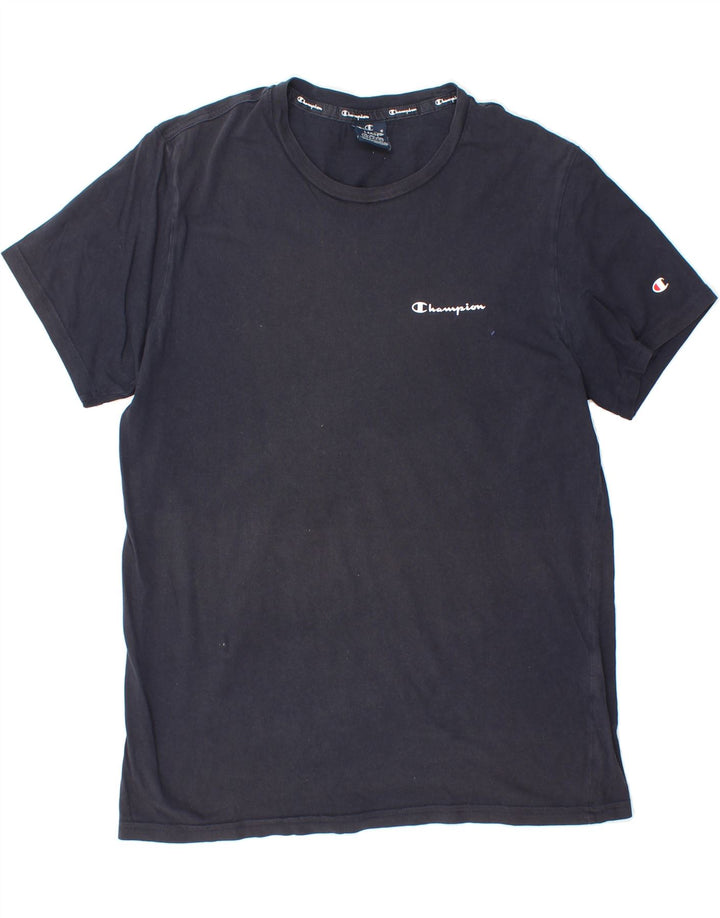CHAMPION Mens T-Shirt Top Large Navy Blue Vintage Champion and Second-Hand Champion from Messina Hembry 