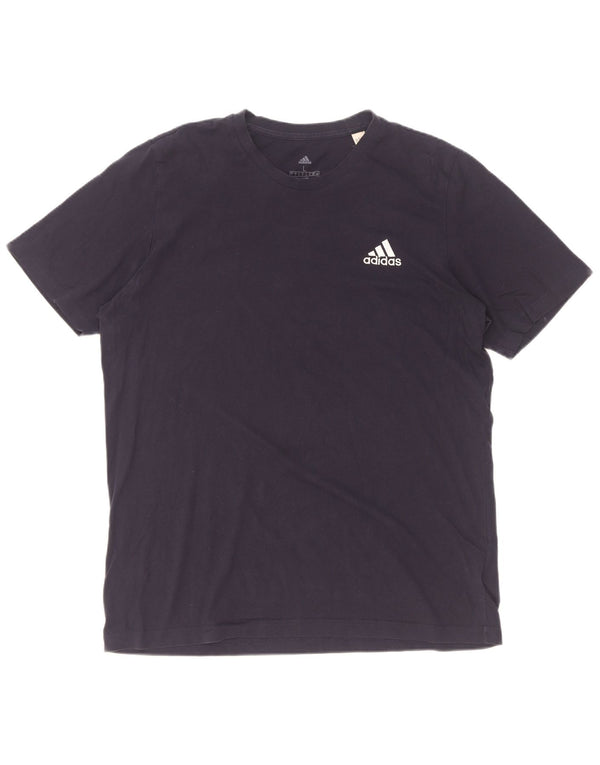 Tricou pentru bărbați Adidas Top mare din bumbac bleumarin