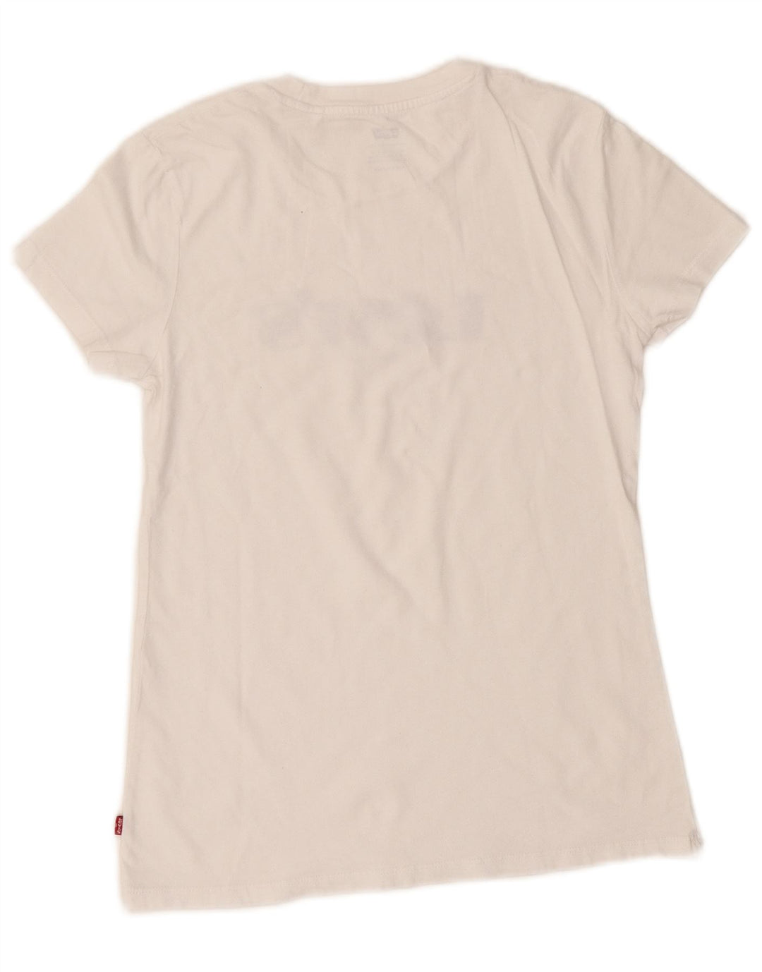 Levi's Womens Oversized Graphic T-Shirt Top UK 2 2XS White