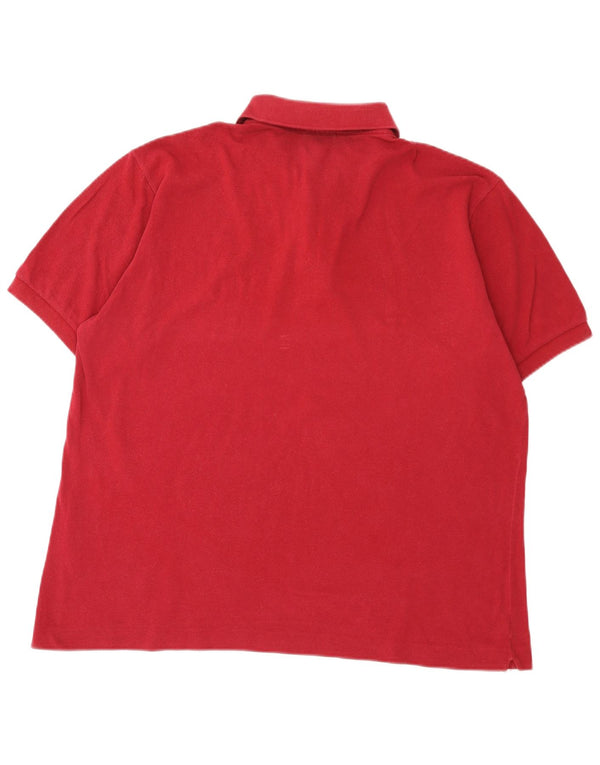 Polo Lacoste para hombre talla 6 XL algodón burdeos