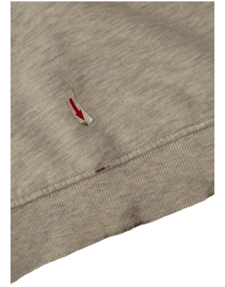 Tommy Hilfiger Dame Grafisk Oversized Sweatshirt Jumper UK 14 Medium Grå