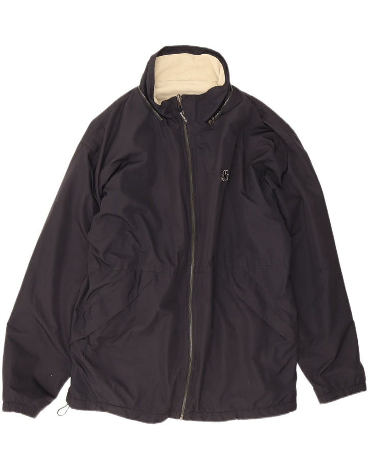 Ανδρικό μπουφάν Kappa Windbreaker UK 40 Large Navy Blue Polyester