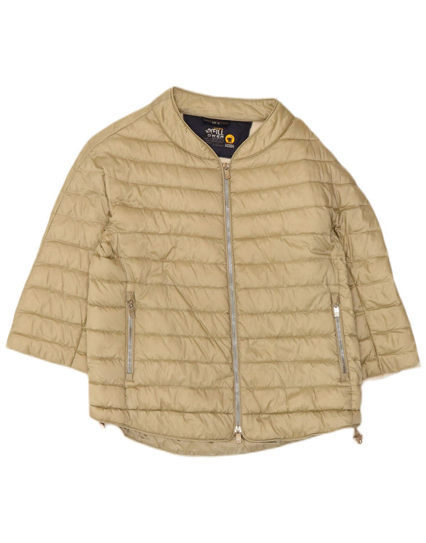 Ciesse Piumini Womens Short Sleeve Padded Jacket UK 12 Medium Beige