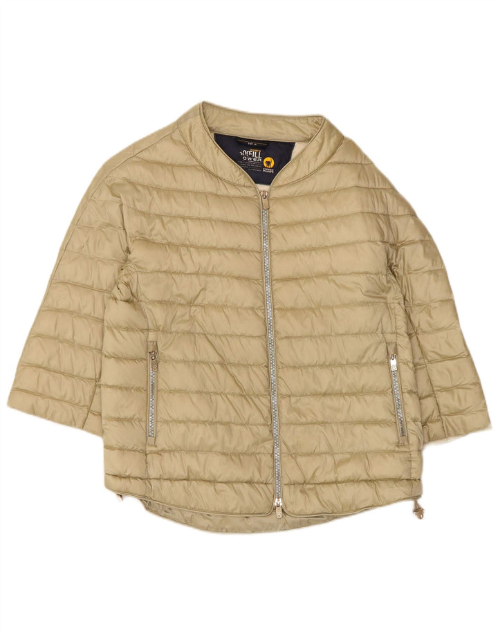 Ciesse Piumini Womens Short Sleeve Padded Jacket UK 12 Medium Beige