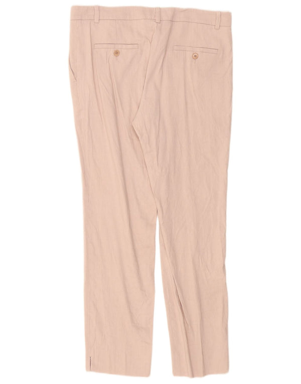 Pantaloni chino subțiri pentru femei Jigsaw UK 12 Medium L32 L28 In roz