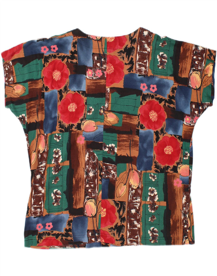 YOUR SIXTH SENSE Womens Blouse Top UK 22/24 3XL Multicoloured Patchwork Vintage Your Sixth Sense and Second-Hand Your Sixth Sense from Messina Hembry 