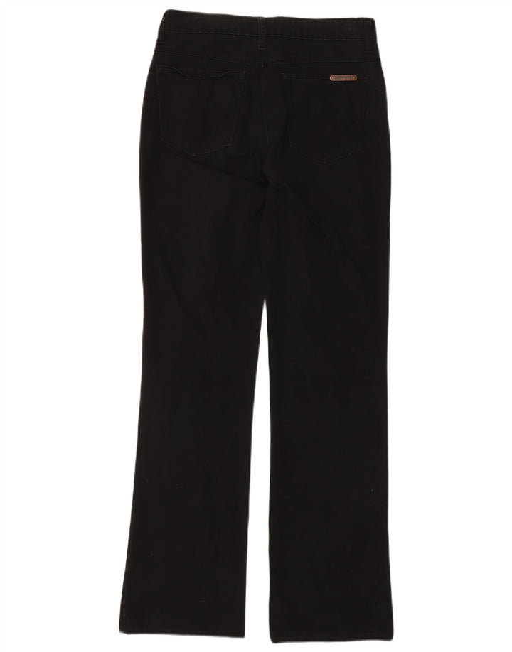 WRANGLER Womens Bootcut Jeans W28 L30 Black Cotton